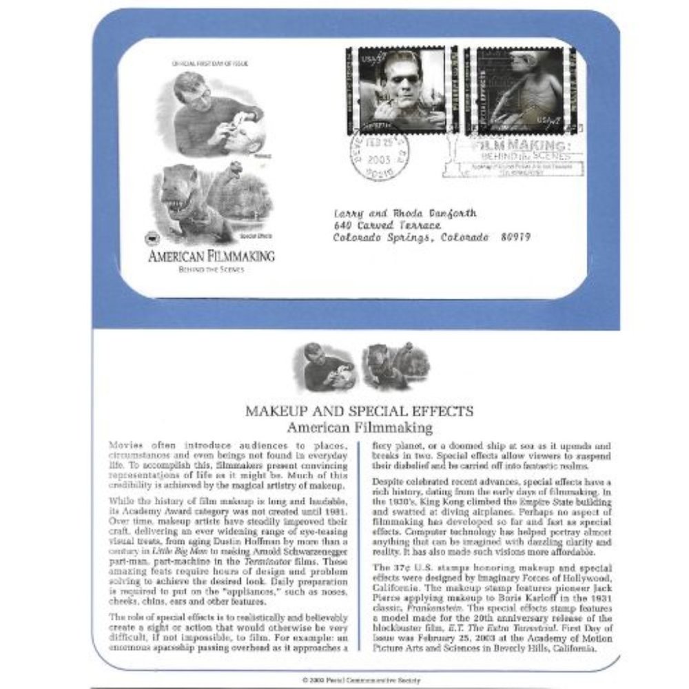 2003 Postal Commemorative Society First Day Individual Replacement Covers